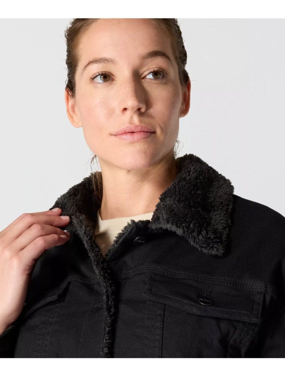 Carhartt Women's Rugged Flex® Loose Fit Canvas Sherpa-Lined Jacket NWT sz S - Picture 5 of 9